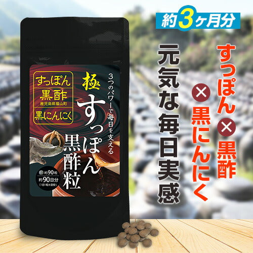 極・すっぽん黒酢粒 90粒 (#30)