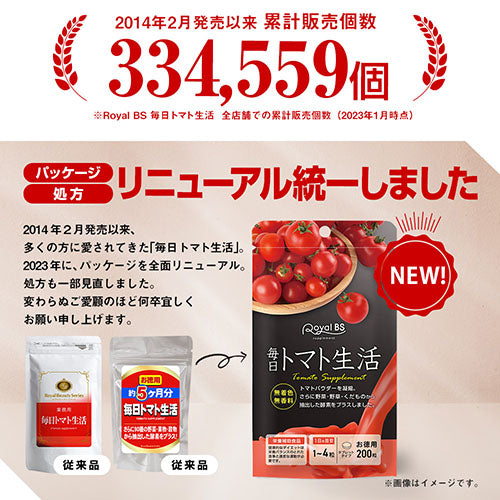 毎日トマト生活 お徳用 200粒 （#40） – Royal BS 公式オンラインショップ