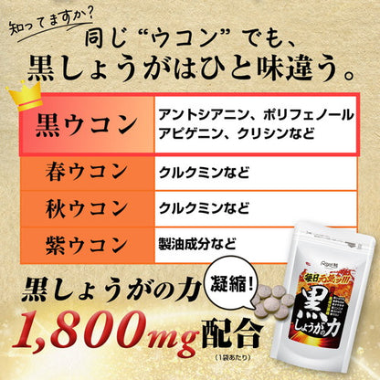 黒しょうがの力 180粒　（#40）